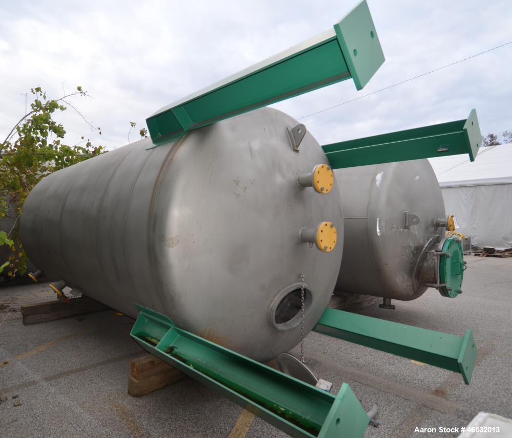 Unused- Graver Water Systems Approximate 5200 Gallon Cation Regeneration Vessel. Manufactured by Kennedy Tank, 316/316L stainless steel, vertical. 90" Diameter x 182" straight side, dished top and bo...