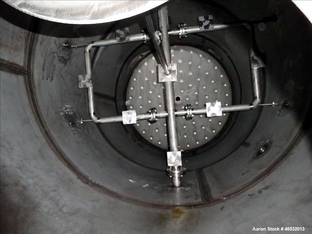 Unused- Graver Water Systems Approximate 5200 Gallon Cation Regeneration Vessel. Manufactured by Kennedy Tank, 316/316L stainless steel, vertical. 90" Diameter x 182" straight side, dished top and bo...