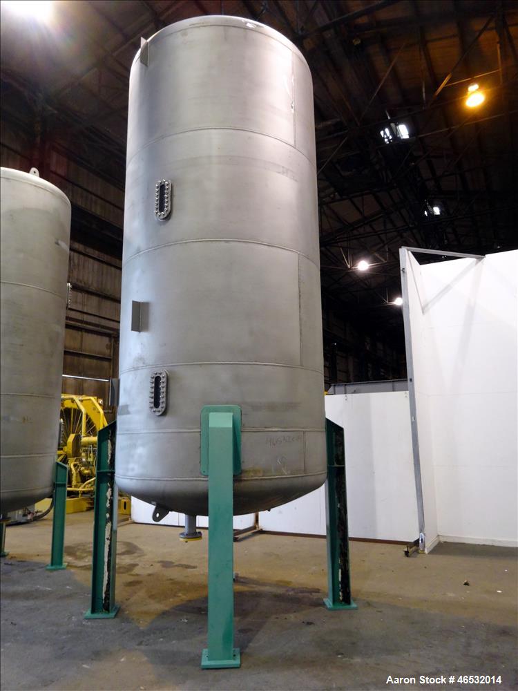 Unused- Graver Water Systems Approximate 5200 Gallon Cation Regeneration Vessel. Manufactured by Kennedy Tank, 316/316L stainless steel, vertical. 90" Diameter x 182" straight side, dished top and bo...