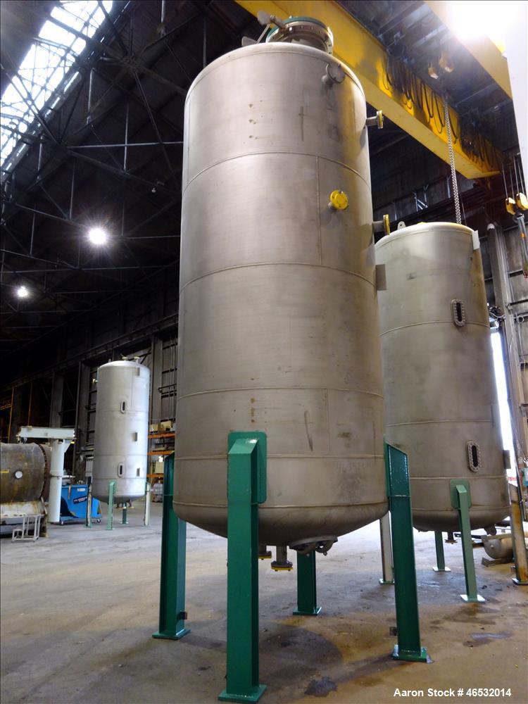 Unused- Graver Water Systems Approximate 5200 Gallon Cation Regeneration Vessel. Manufactured by Kennedy Tank, 316/316L stainless steel, vertical. 90" Diameter x 182" straight side, dished top and bo...