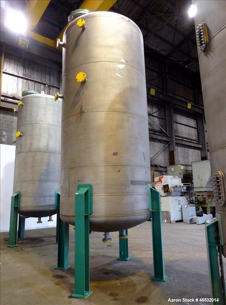 Unused- Graver Water Systems Approximate 5200 Gallon Cation Regeneration Vessel. Manufactured by Kennedy Tank, 316/316L stainless steel, vertical. 90" Diameter x 182" straight side, dished top and bo...
