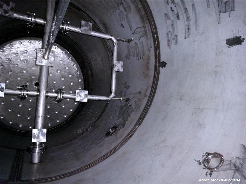 Unused- Graver Water Systems Approximate 5200 Gallon Cation Regeneration Vessel. Manufactured by Kennedy Tank, 316/316L stainless steel, vertical. 90" Diameter x 182" straight side, dished top and bo...