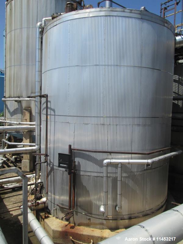 Used- 12,500 Gallon Stainless Steel Lake Nordic Mine Co. Storage Tank