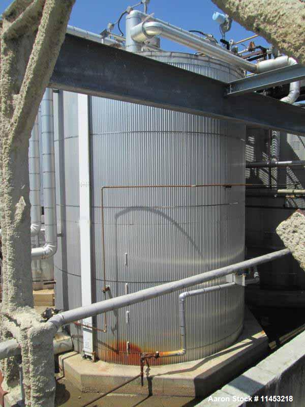 Used- 12,500 Gallon Stainless Steel Lake Nordic Mine Co. Storage Tank