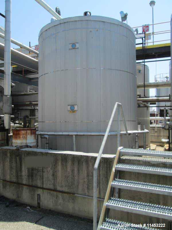 Used- 12,500 Gallon Stainless Steel  Lake Nordic Mine Co. Storage Tank