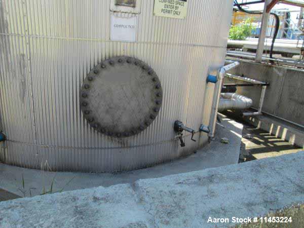 Used- 12,500 Gallon Stainless Steel Lake Nordic Mine Co. Agitated Tank