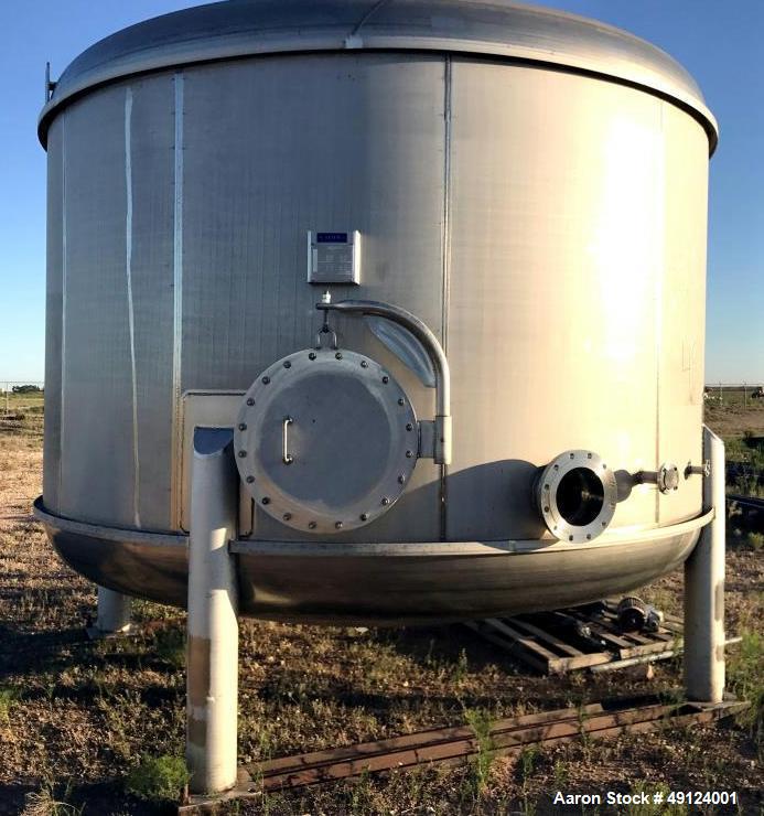 Used CMC Letco Industries Tank, Approximately 9,000 Gallon, 316 Stainless Steel
