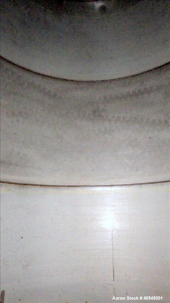Used Lewis Metals Corp Tank, 7684 Gallon, 304 Stainless Steel, Vertical.  114" Dia. x 174" Straight Side, Flat Top and Flat Bottom, 24" Side Bottom Manway with Cover.  Built in 2001.