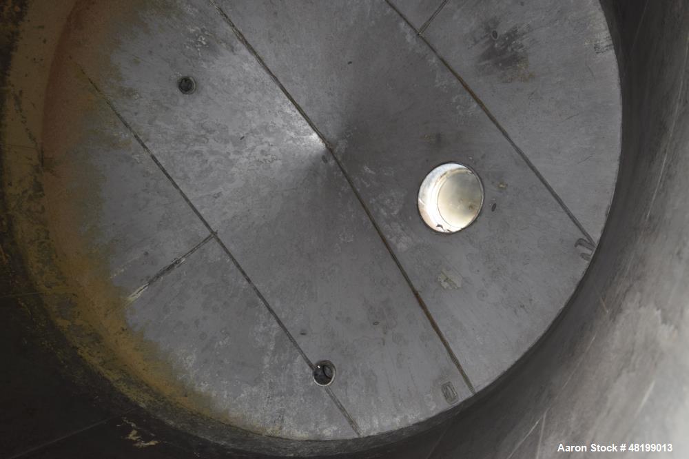 Used Lowe-Mar 15,000 Gallon, Stainless Steel, Vertical Tank.