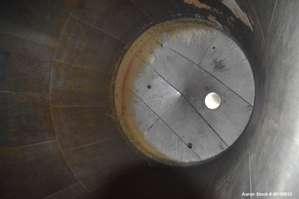 Used Lowe-Mar 15,000 Gallon, Stainless Steel, Vertical Tank.
