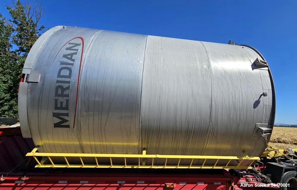 Unused Meridian 20,000 Gallon Stainless Steel Tank | 304SS Vertical Storage Vessel