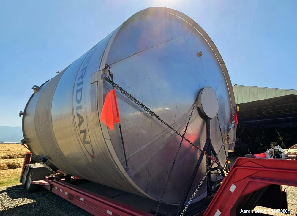 Unused Meridian 20,000 Gallon Stainless Steel Tank | 304SS Vertical Storage Vessel