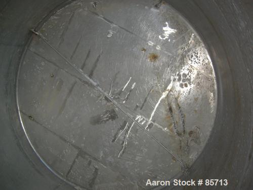 USED: Missouri Tank & Boiler tank, 16,000 gallon, 304 stainless steel, vertical. 13' diameter x 194" straight side. Flat top and bottom. (4) Side wall baffles. Carbon steel agitator bridge, no drive....