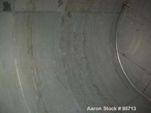 USED: Missouri Tank & Boiler tank, 16,000 gallon, 304 stainless steel, vertical. 13' diameter x 194" straight side. Flat top and bottom. (4) Side wall baffles. Carbon steel agitator bridge, no drive....