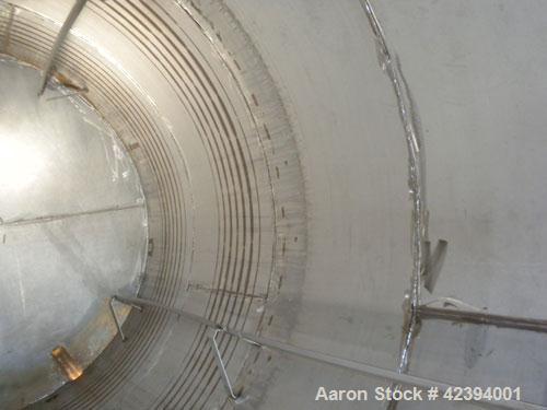 Used Modern Welding Company Tank, 9000 gallon, 304 stainless steel, vertical. Approximate 120" diameter x 184" straight side, dished top, flat bottom. Internal rated 5 psi at 150 deg F. (2) Approxima...