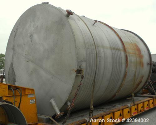 Used Modern Welding Company Tank, 9000 gallon, 304 stainless steel, vertical. Approximate 120" diameter x 184" straight side, dished top, flat bottom. Internal rated 5 psi at 150 deg F. (2) Approxima...