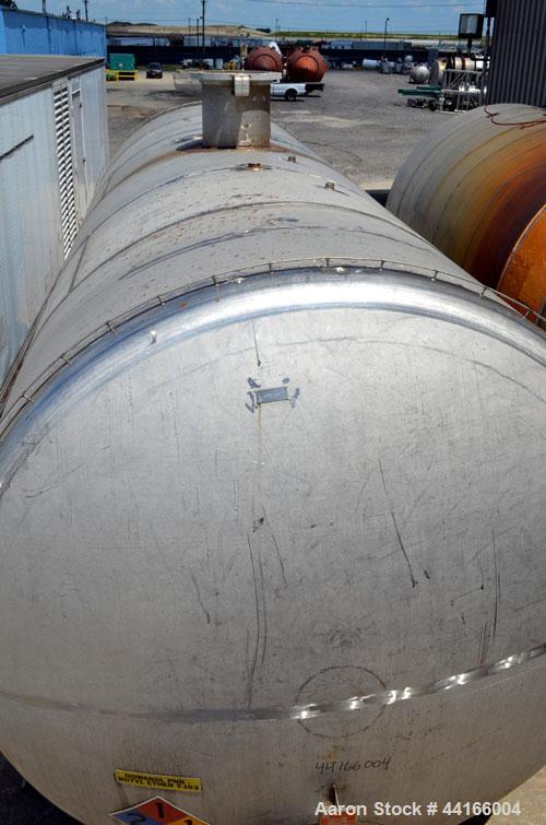 Used Modern Welding Pressure Tank, 25,000 Gallons, 304L Stainless Steel, Horizontal. 138" Diameter x 360" straight side, ASME dished heads. Internal rated 38 psi at -20 to 250 degrees F.. Openings to...