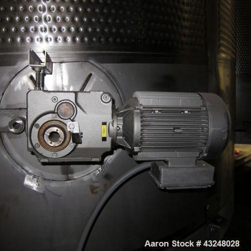Used Mueller Tank, 6000 Gallon, Model DF, 304 Stainless Steel, Vertical. Approximate 118" diameter x 126" straight side. Off center coned top, sloped bottom. (1) 46” Section of dimple jacket on the s...