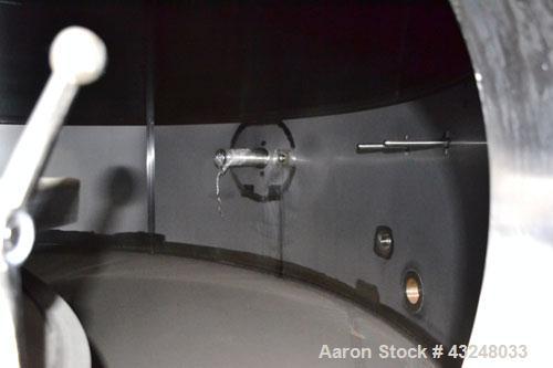 Used Mueller Tank, 6000 Gallon, Model DF, 304 Stainless Steel, Vertical. Approximate 118" diameter x 126" straight side. Off center coned top, sloped bottom. (1) 46” Section of dimple jacket on the s...