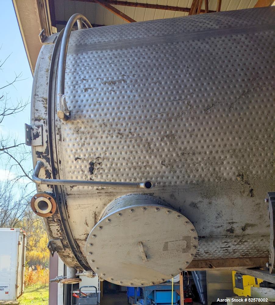 Used- Mueller 5,000 Gallon Serum Surge Tank, Model DS, 304 Stainless Steel, Vertical. Approximate 96" diameter x 158" straig...