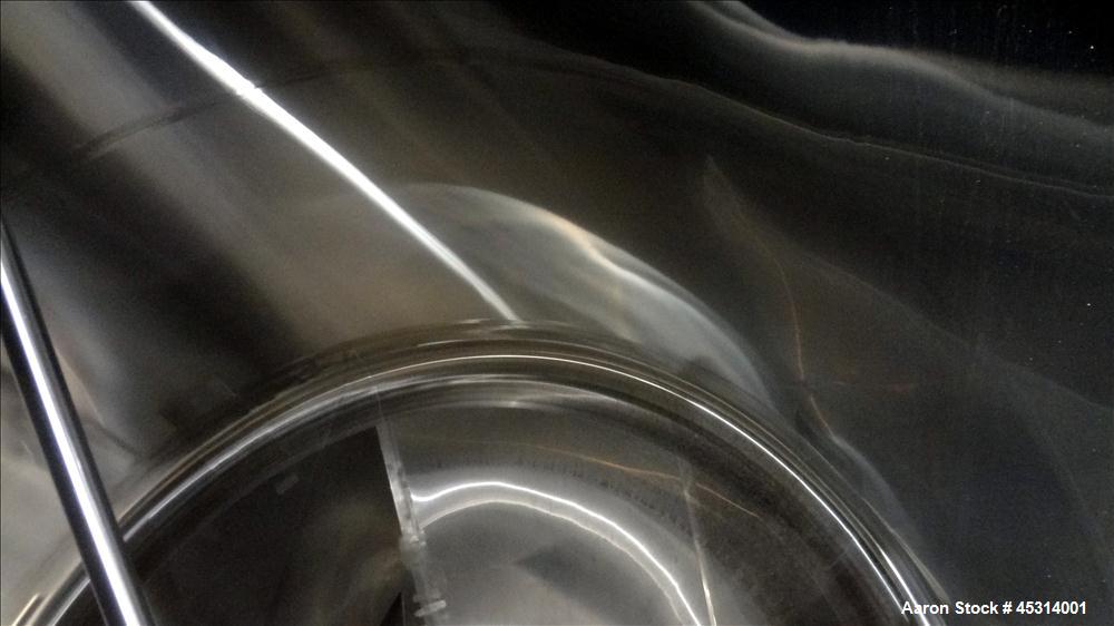 Unused- Mueller Tank, 6000 Gallon, Model "F" Fermenter Blend Tank-Non-Jacketed. 304 Stainless Steel Construction.  136" Inner Diameter x 75" Straight Side.  Vertical, Dished Top and Cone Bottom.  Ins...
