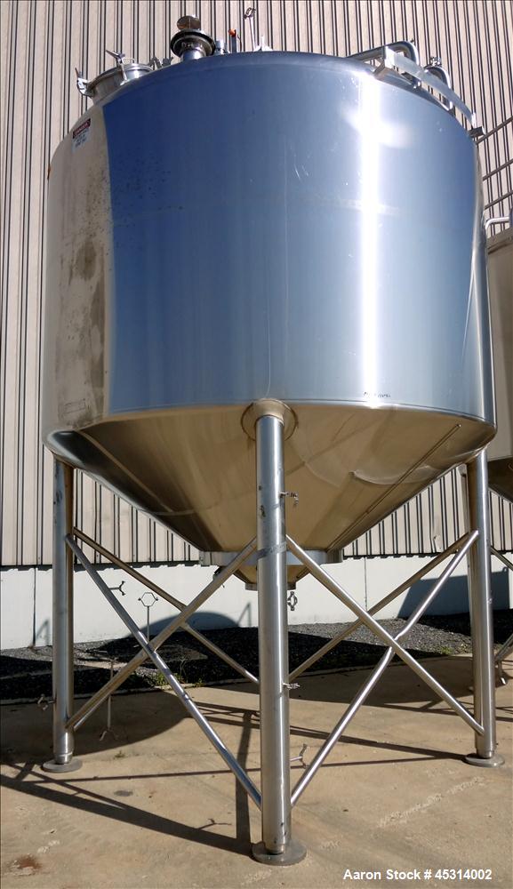 Unused Mueller Tank, 6000 Gallon, Model "F" Fermenter Blend Tank-Non-Jacketed. 304 Stainless Steel Construction.  136" Inner Diameter x 75" Straight Side.  Vertical, Dished Top and Cone Bottom.  Insu...