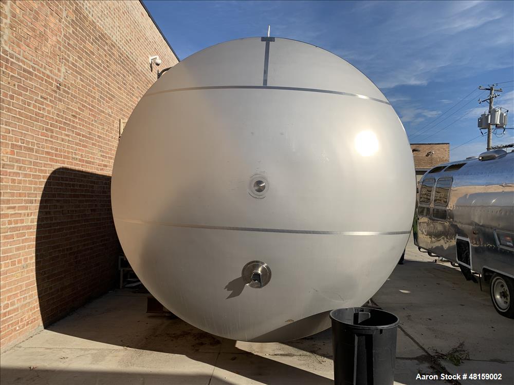 Used Mueller Approximate 16,800 Gallon Stainless Steel Horizontal Jacketed Tank