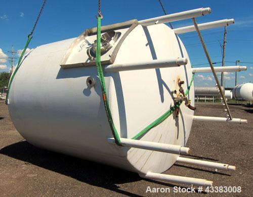 Used Mueller Tank, 5,000 Gallon, 304 Stainless Steel. Approximate 108” Diameter x approximate 125” straight side, dished top and bottom. 20 Cubic feet partial section of sidewall dimple jacket, cooli...