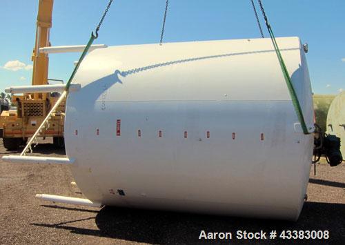 Used Mueller Tank, 5,000 Gallon, 304 Stainless Steel. Approximate 108” Diameter x approximate 125” straight side, dished top and bottom. 20 Cubic feet partial section of sidewall dimple jacket, cooli...