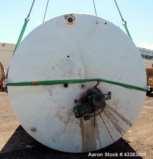 Used Mueller Tank, 5,000 Gallon, 304 Stainless Steel. Approximate 108” Diameter x approximate 125” straight side, dished top and bottom. 20 Cubic feet partial section of sidewall dimple jacket, cooli...