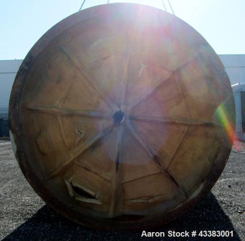 Used Mueller Silo Storage Tank, 10,000 Gallon, Model SVW, 304 Stainless Steel. 120” Diameter x approximate 220” straight side, dished top, sloped bottom. (0.759) Cubic feet of sidewall dimple jacket,...
