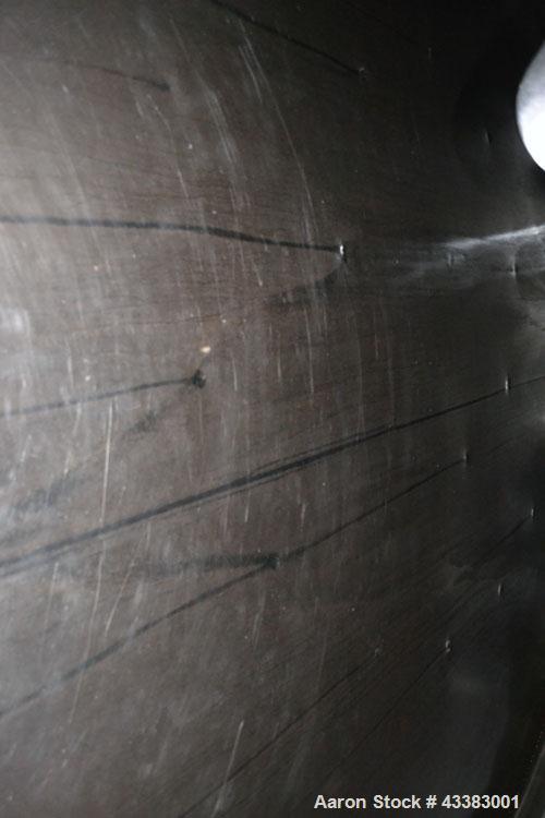 Used Mueller Silo Storage Tank, 10,000 Gallon, Model SVW, 304 Stainless Steel. 120” Diameter x approximate 220” straight side, dished top, sloped bottom. (0.759) Cubic feet of sidewall dimple jacket,...