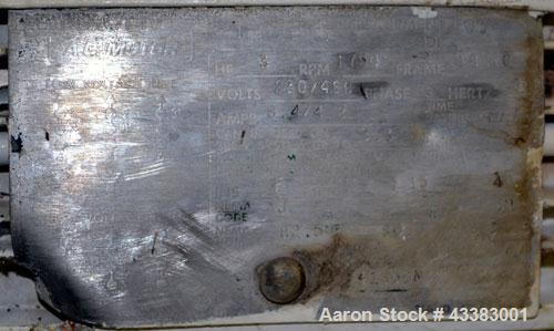 Used Mueller Silo Storage Tank, 10,000 Gallon, Model SVW, 304 Stainless Steel. 120” Diameter x approximate 220” straight side, dished top, sloped bottom. (0.759) Cubic feet of sidewall dimple jacket,...