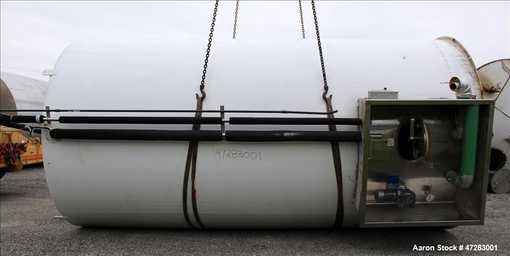 Used Mueller Silo Storage Tank, Approximate 10,500 Gallon, 316 Stainless Steel.