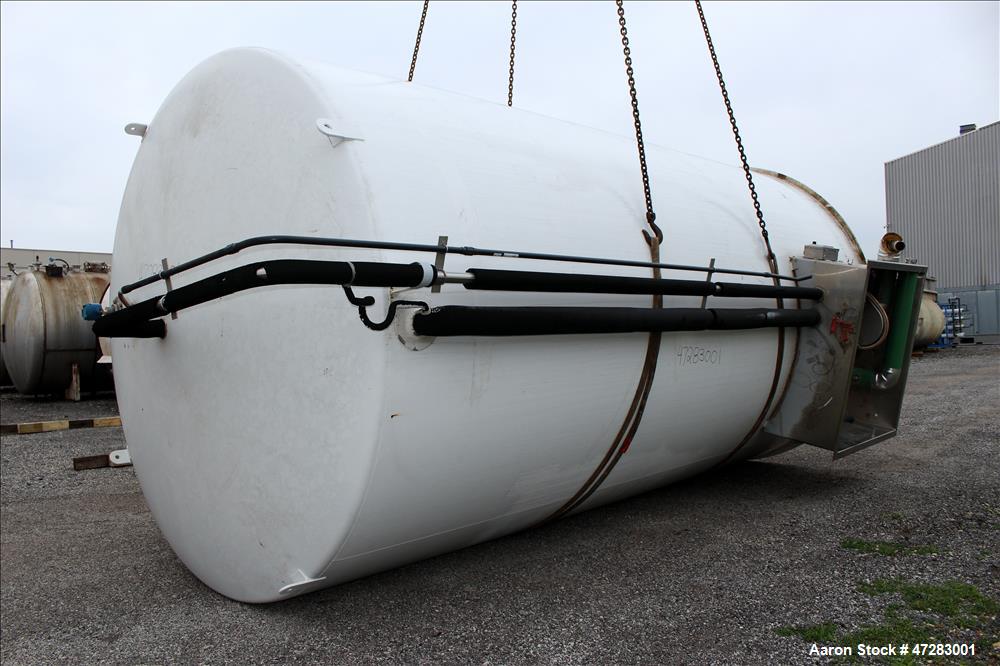 Used Mueller Silo Storage Tank, Approximate 10,500 Gallon, 316 Stainless Steel.