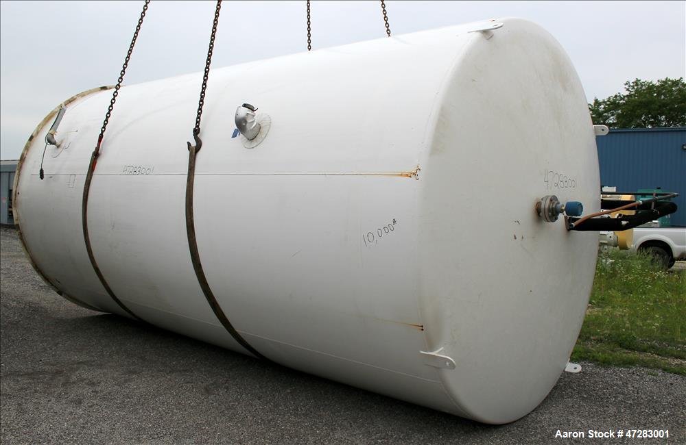 Used Mueller Silo Storage Tank, Approximate 10,500 Gallon, 316 Stainless Steel.