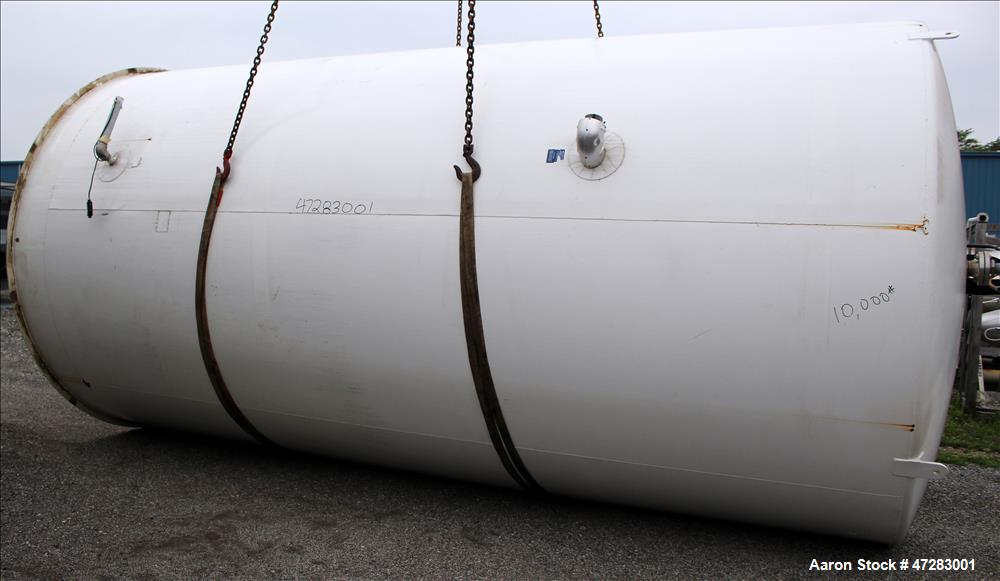 Used Mueller Silo Storage Tank, Approximate 10,500 Gallon, 316 Stainless Steel.