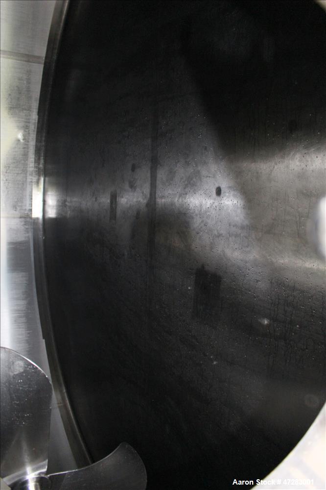 Used Mueller Silo Storage Tank, Approximate 10,500 Gallon, 316 Stainless Steel.