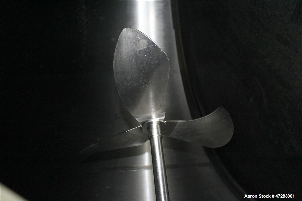 Used Mueller Silo Storage Tank, Approximate 10,500 Gallon, 316 Stainless Steel.