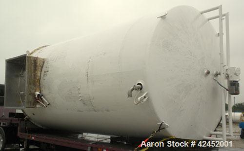 Used- Mueller Silo Storage Tank, 10,000 Gallon, 304 Stainless Steel, Vertical. Approximately 120" diameter x 222" straight s...