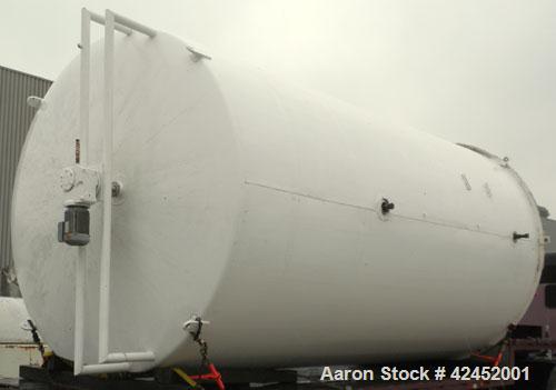 Used- Mueller Silo Storage Tank, 10,000 Gallon, 304 Stainless Steel, Vertical. Approximately 120" diameter x 222" straight s...