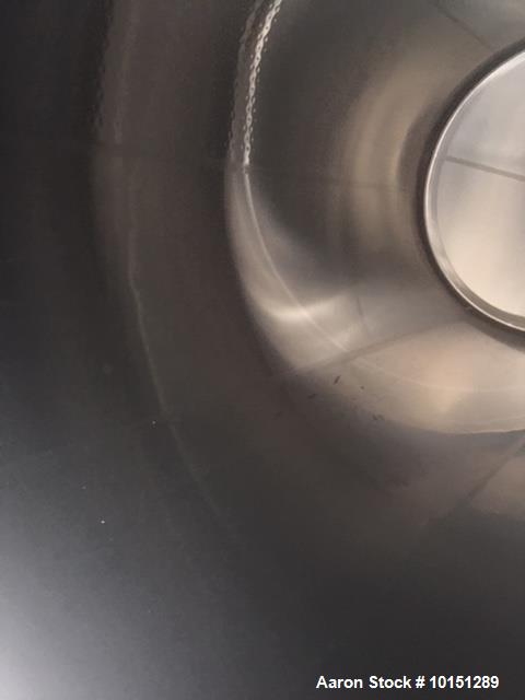 Used- Mueller 6000 Gallon Vertical 316 Stainless Steel Jacketed Tank. Sanitary polished, interior, 7'4" diameter x 20' strai...
