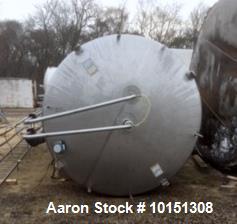 Used- Mueller 6000 Gallon Vertical Stainless Steel Jacketed Tank