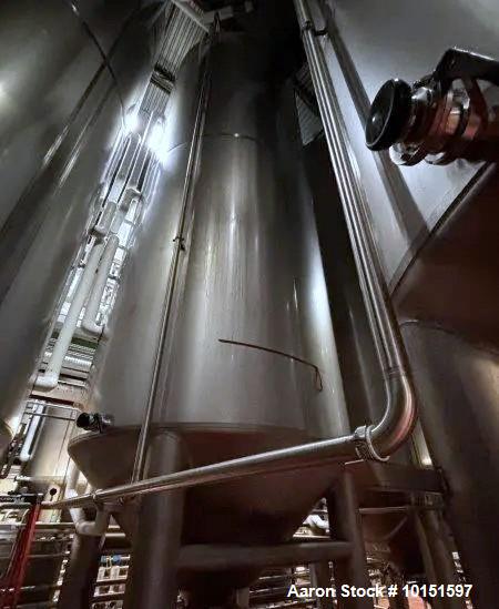 Used Mueller Stainless Steel 400 BBL Fermenter | Large Capacity Jacketed Tank
