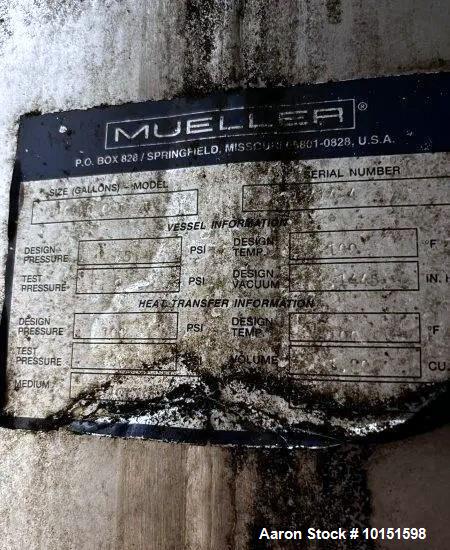 Industrial Mueller 16,600 Gallon Jacketed Tank | Brewery Fermentation Vessel