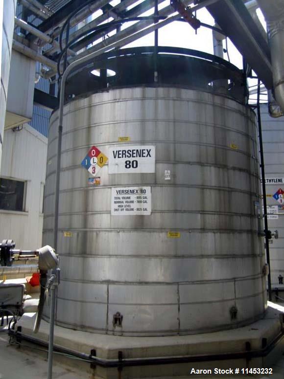 Used- 8,000 Gallon Stainless Steel  Mueller Storage Tank