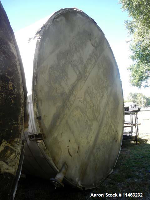 Used- 8,000 Gallon Stainless Steel  Mueller Storage Tank