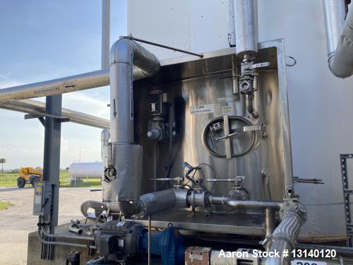 Used Mueller 50,000 Gallon Vertical 304 Stainless Steel Jacketed Silo Type Stora