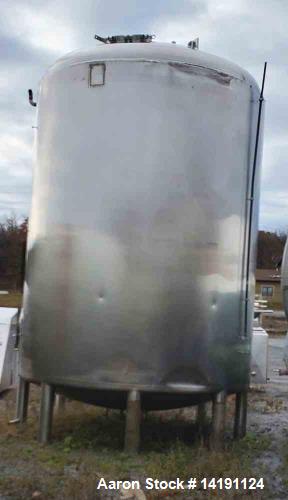 Used-8000 Gallon Mueller 304 Stainless Steel Aseptic Tank