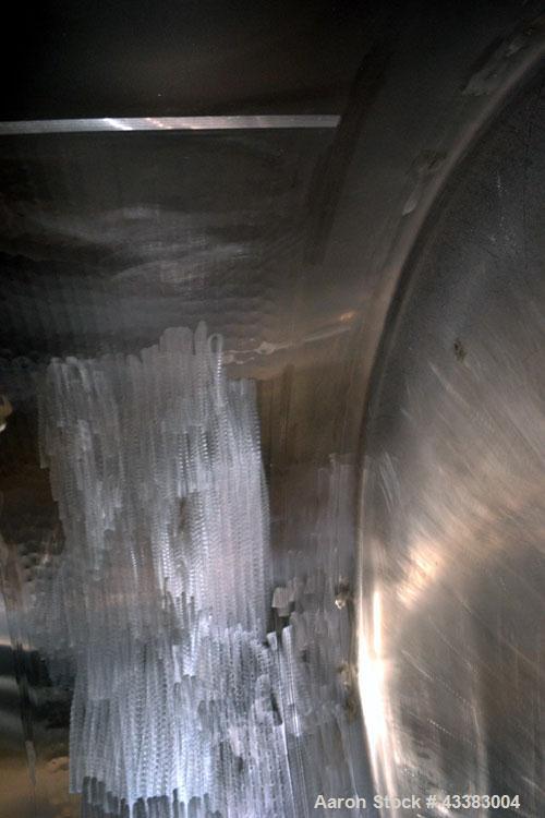 Used Mueller Tank, 5,000 Gallon, 304 Stainless Steel. Approximate 108” Diameter x approximate 125” straight side, dished top and bottom. Partial section of sidewall dimple jacket, no rating. Off cent...